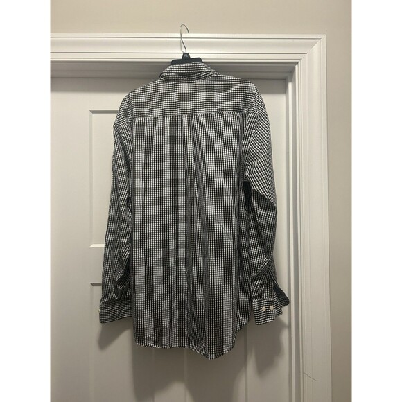 Peter Millar Shirt Mens XL Nanoluxe Gingham Check Button Down Maker’s Mark Logo - Picture 5 of 5